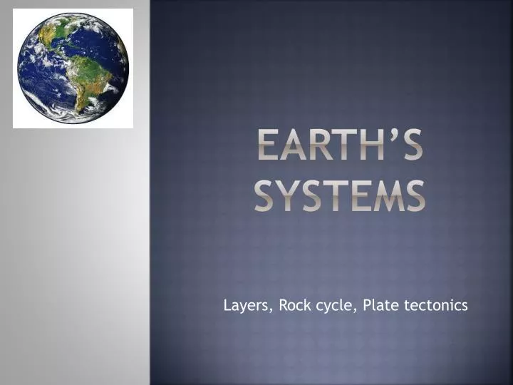 earth s systems