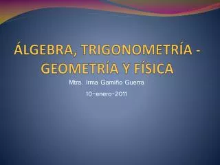 lgebra trigonometr a geometr a y f sica