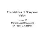 Foundations of Computer Vision - slide 1
