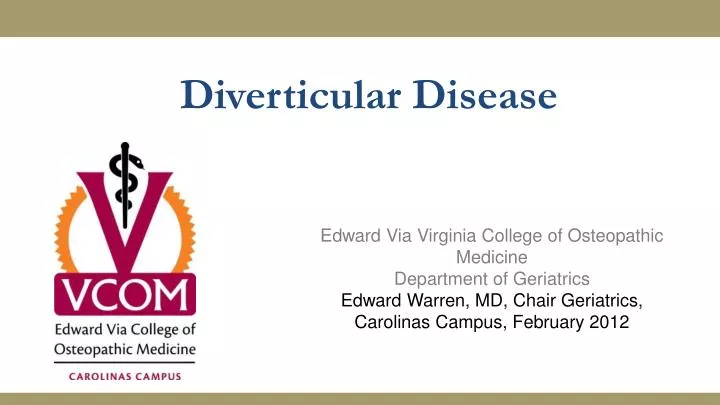 diverticular disease