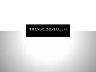 transcendtalism