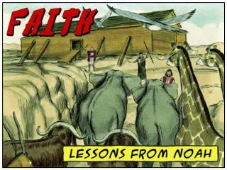 What living lessons can 21 st -century Christians learn from Noah about FAITH ?