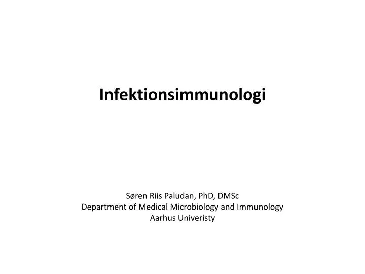 infektionsimmunologi
