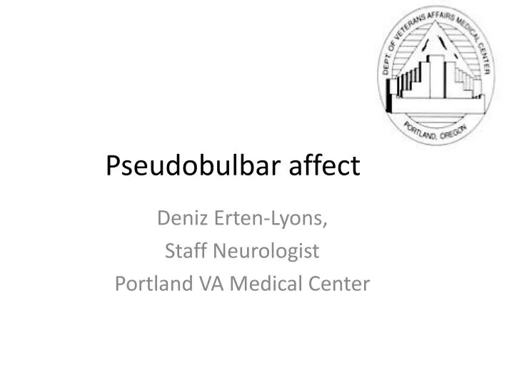 pseudobulbar affect