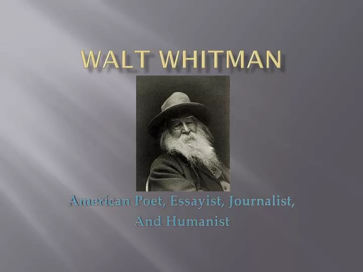 walt whitman