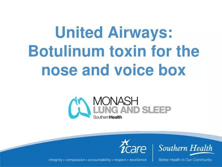 united airways botulinum toxin for the nose and voice box