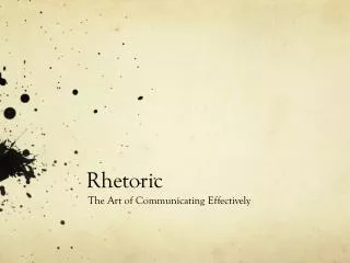 Rhetoric