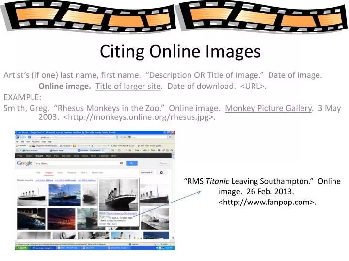 citing online images