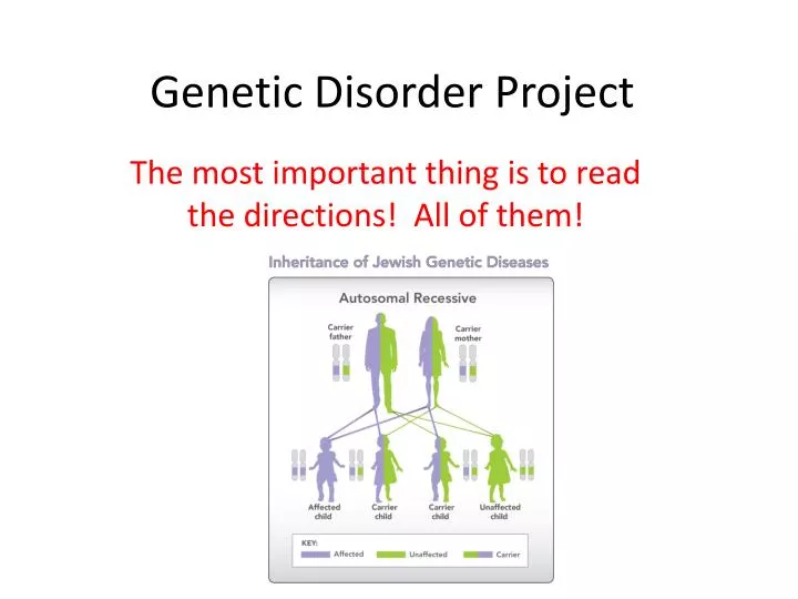 genetic disorder project