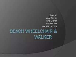 Beach Wheelchair &amp; Walker