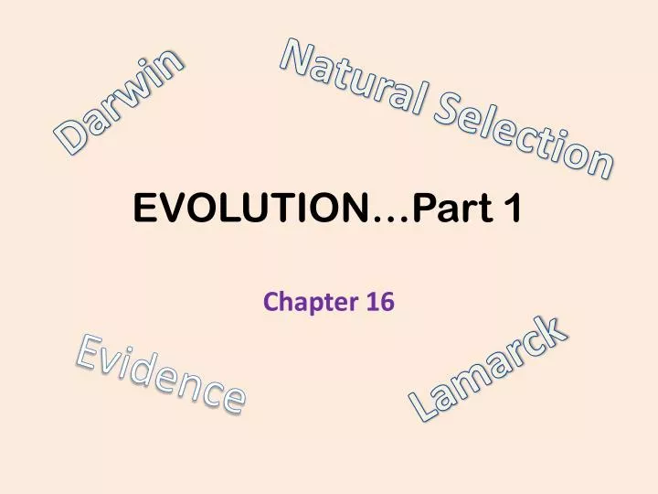 evolution part 1