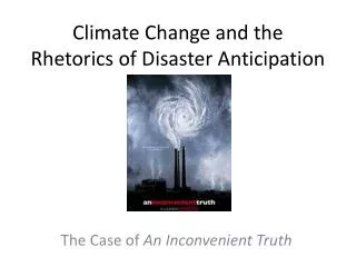 Climate Change and the Rhetorics of Disaster Anticipation