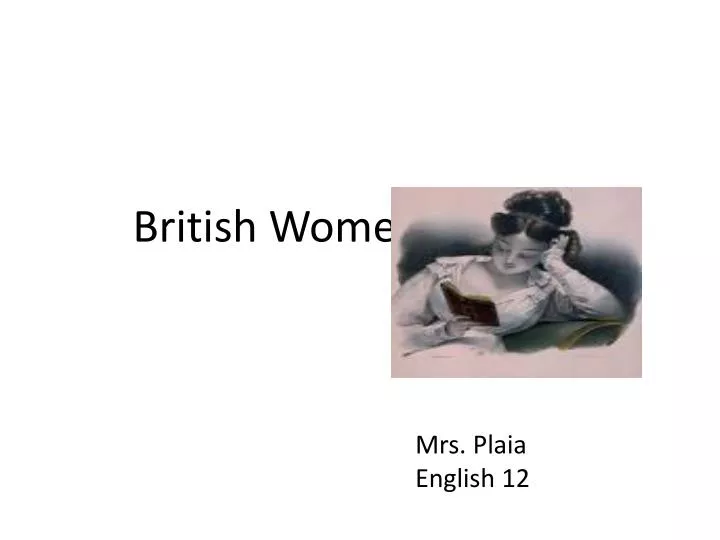 british women authors