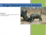 Kruger National Park Case Analysis - slide 1