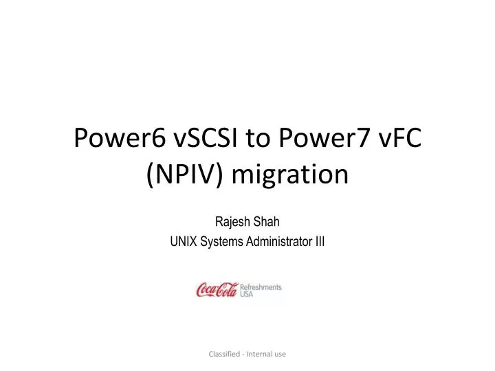 power6 vscsi to power7 vfc npiv migration