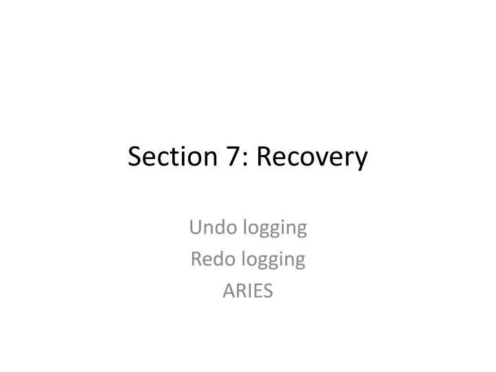 section 7 recovery