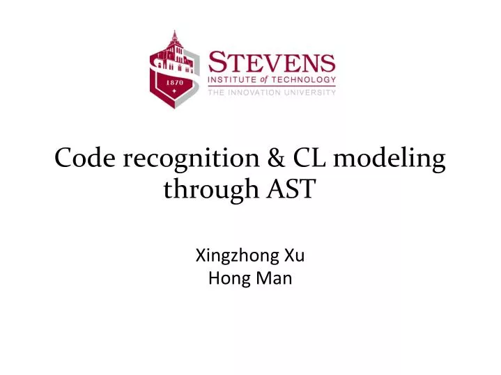 code recognition cl modeling through ast