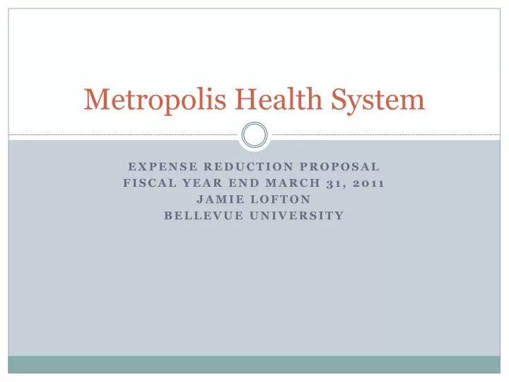 metropolis health system