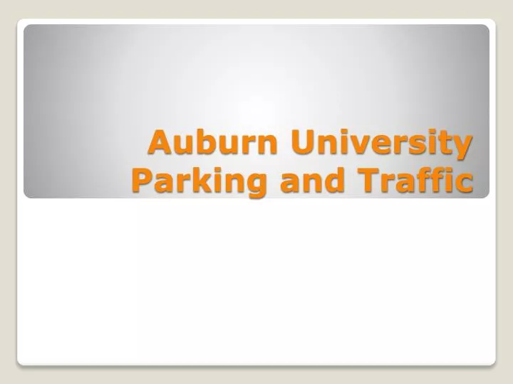 auburn university parking and traffic