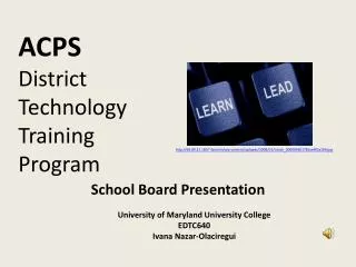 ACPS District Technology Training Program