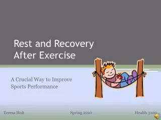 Rest and Recovery After Exercise