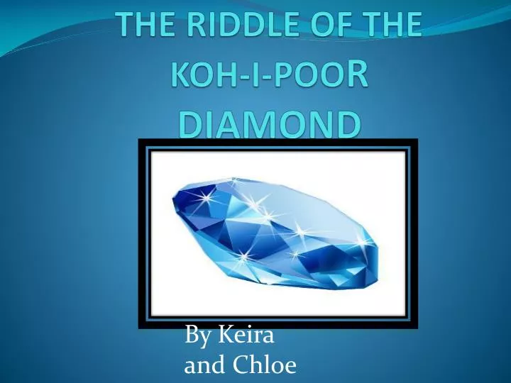 the riddle of the koh i poo r diamond