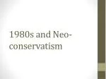 1980s and Neo-conservatism
