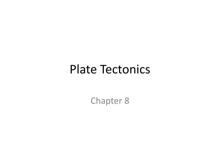 plate tectonics