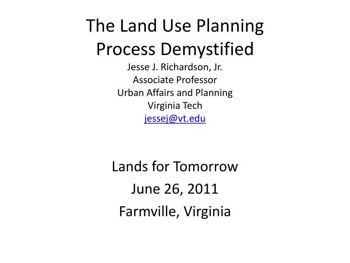 lands for tomorrow june 26 2011 farmville virginia