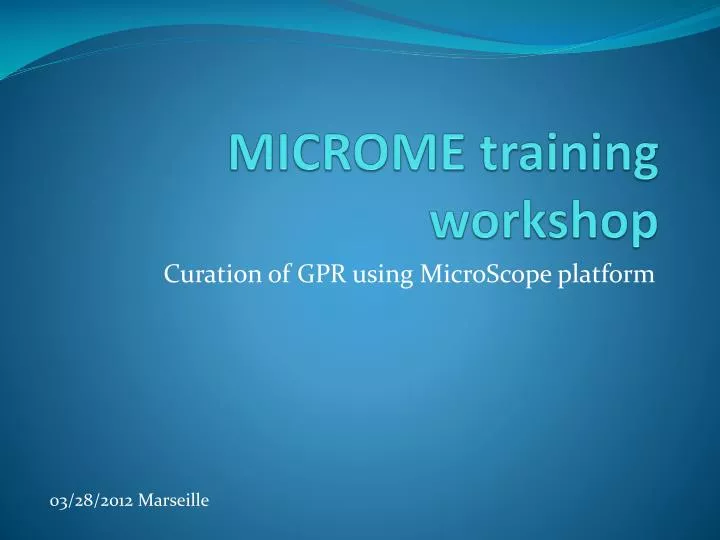 microme training workshop