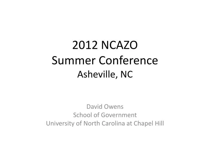 2012 ncazo summer conference asheville nc