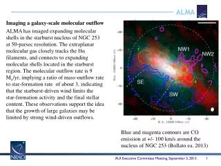 Imaging a galaxy-scale molecular outflow