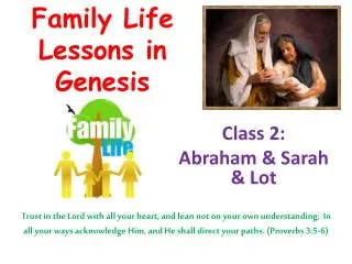 Family Life Lessons in Genesis