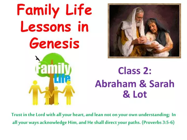 family life lessons in genesis