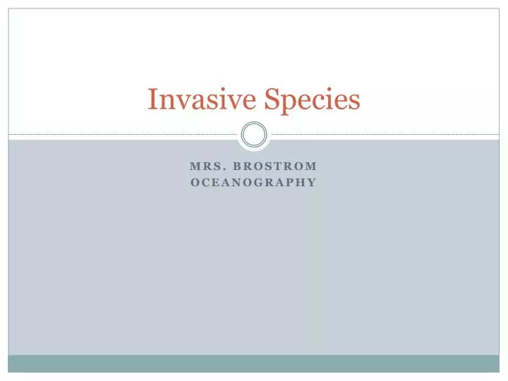 invasive species