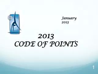 2 013 CODE OF POINTS