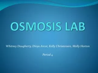 OSMOSIS LAB