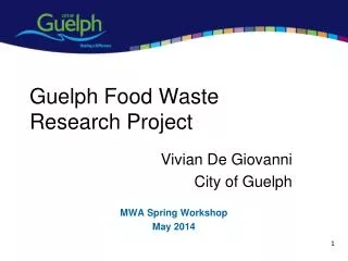 Guelph Food Waste Research Project