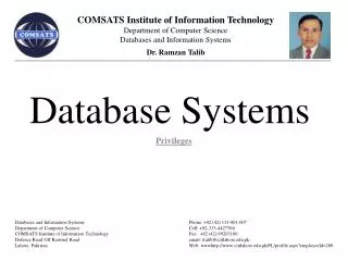 Database Systems