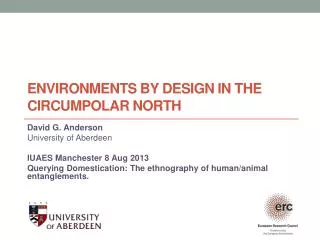 Environments by design in the circumpolar North