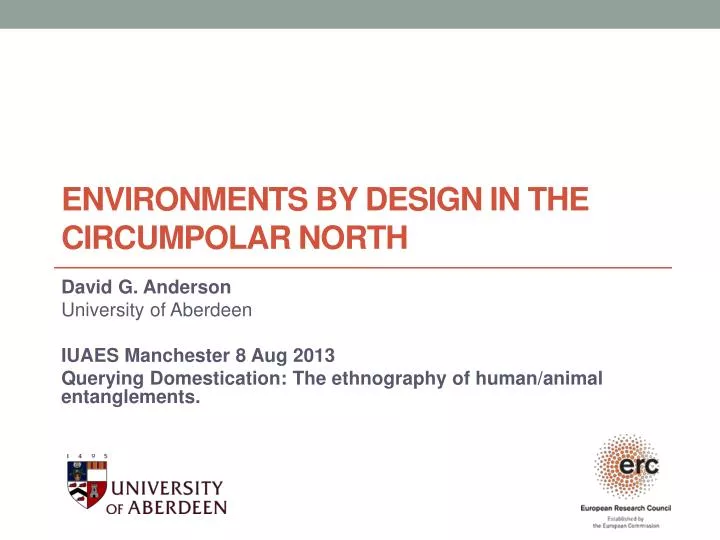 environments by design in the circumpolar north