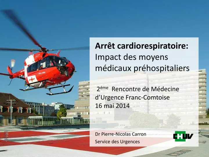 dr pierre nicolas carron service des urgences