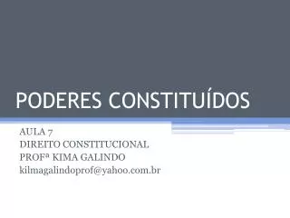 poderes constitu dos