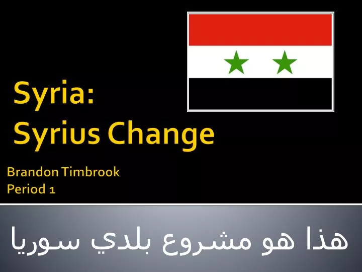syria syrius change