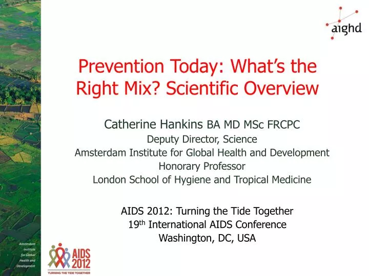 prevention today what s the right mix scientific overview