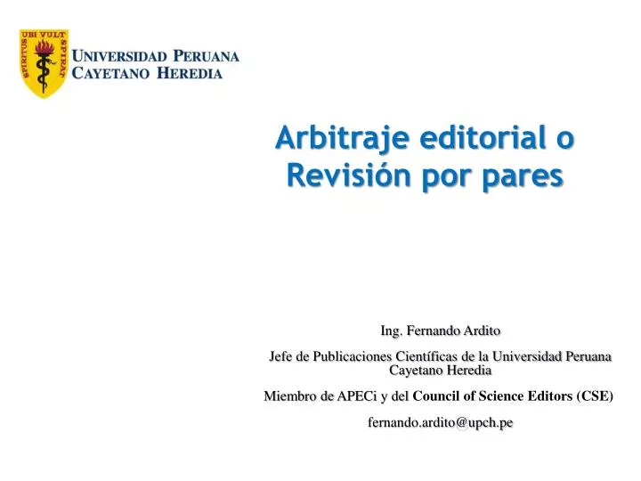 arbitraje editorial o revisi n por pares