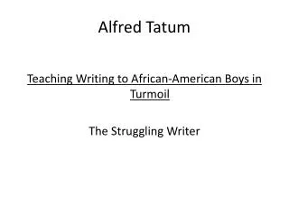 Alfred Tatum