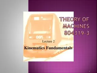 Theory of Machines 804319-3