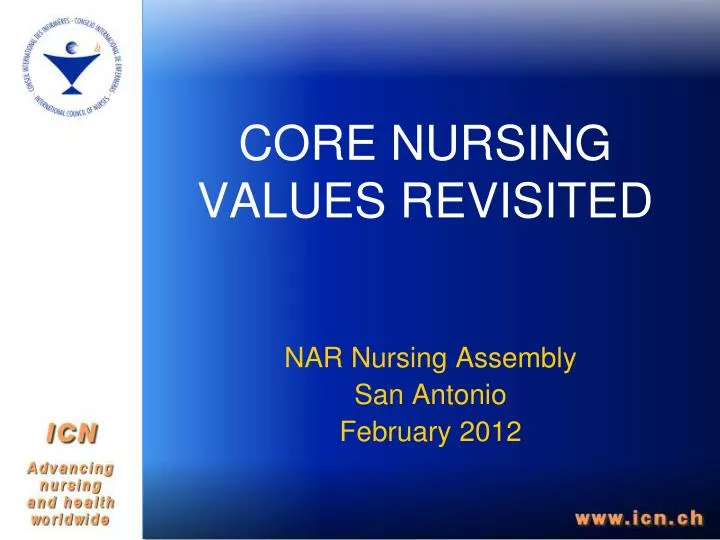 core nursing values revisited