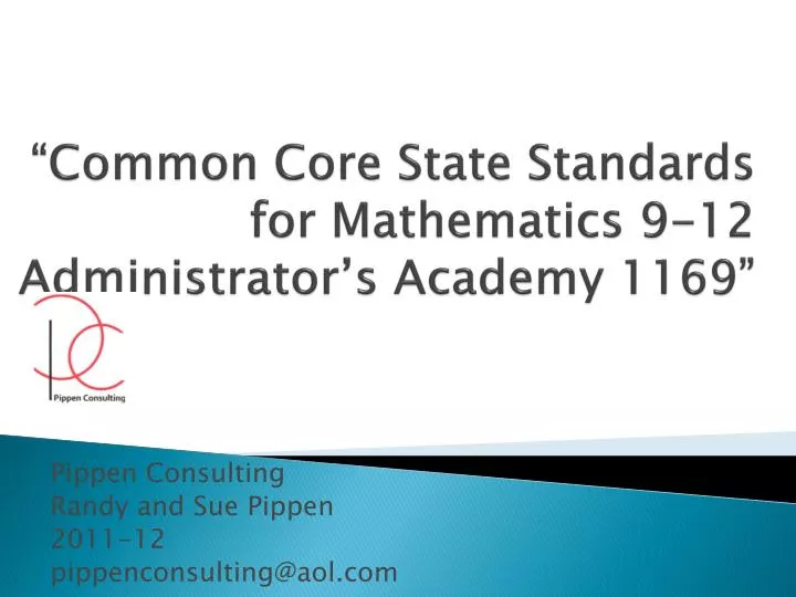 common core state standards for mathematics 9 12 administrator s academy 1169